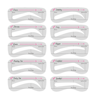 Eyebrow Stamp Stencil Kit - Women's Cosmetic Accessories Online