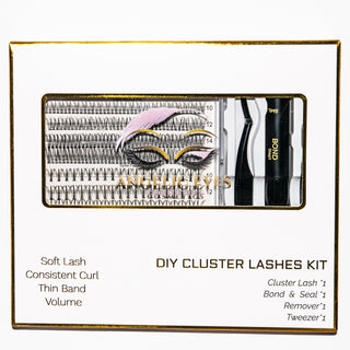 Mixed DIY Lash Clusters Kit with Bottom Lashes